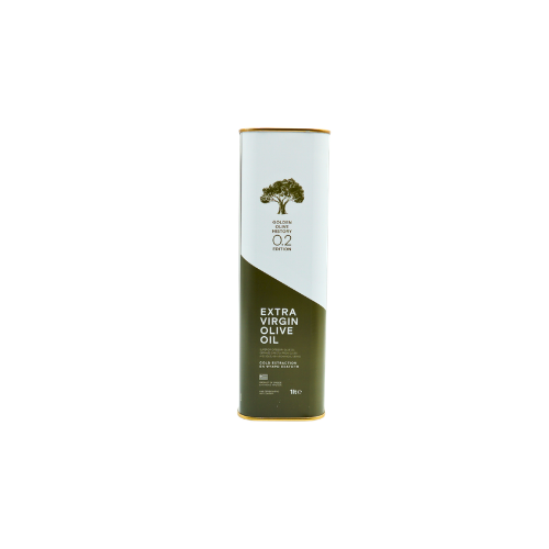 Greek Extra Virgin Olive Oil 1L Tin - Golden Olive History, Crete